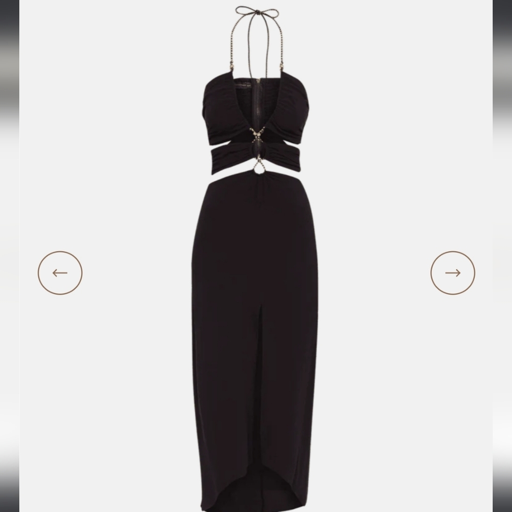 Vix Swimwear Luana Detail Long Dress in Black - Picture 8 of 12